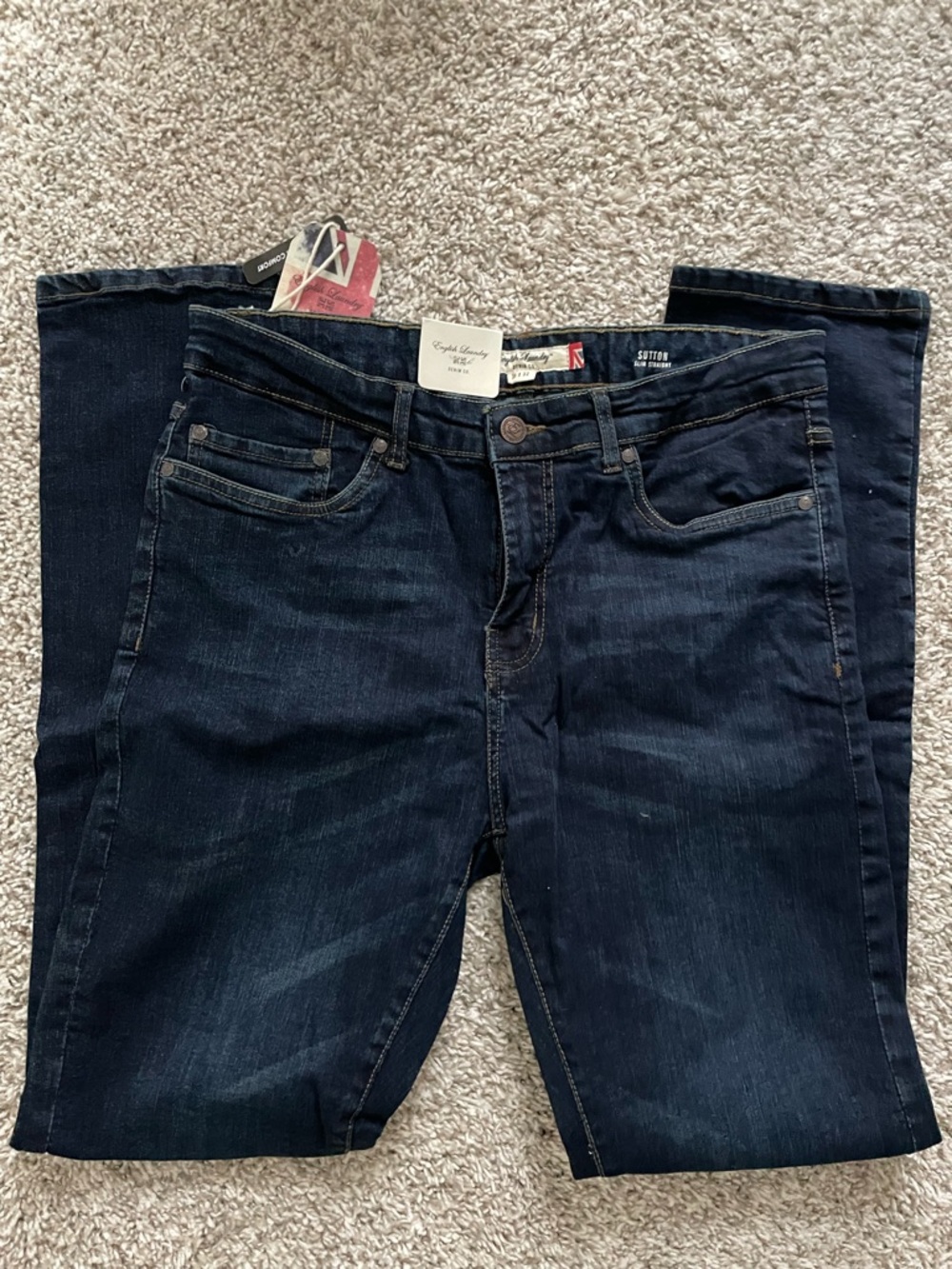 English Laundry Dark Blue Denim Jeans 36x32